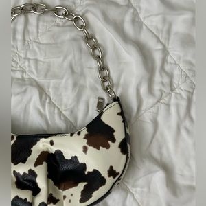 Cow print purse